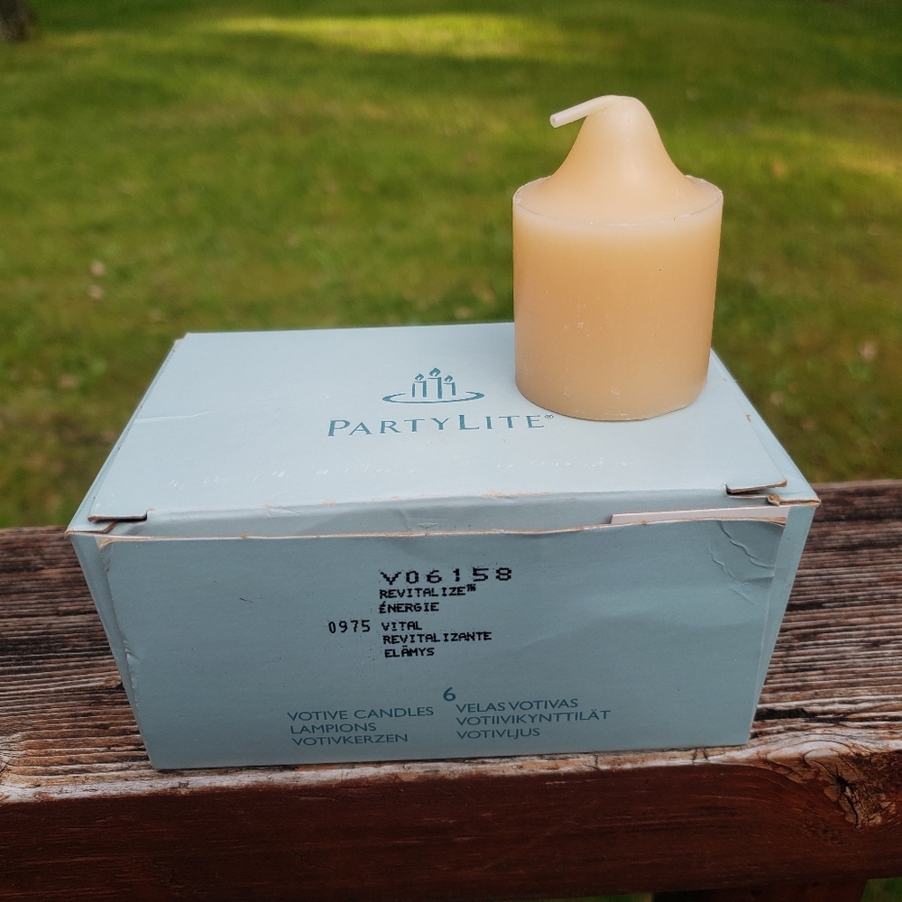 (6) PartyLite Revitalize Energie Round Votive Candles - Discontinued